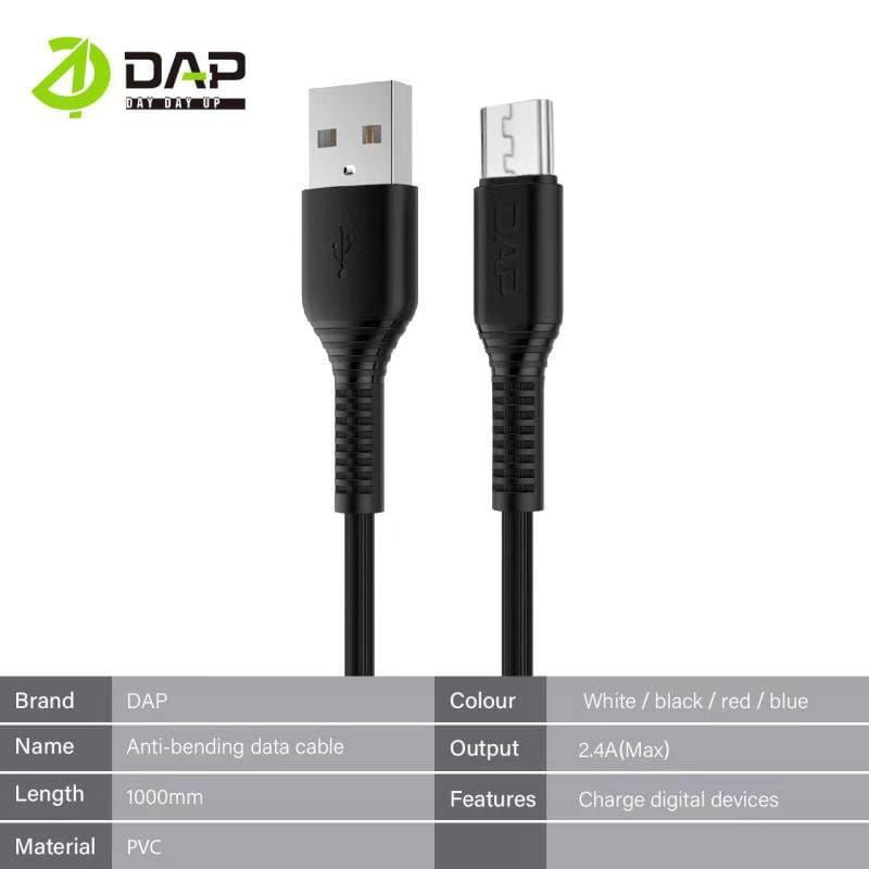 KABEL DATA TYPE-C DAP DGT100 FAST CHARGING