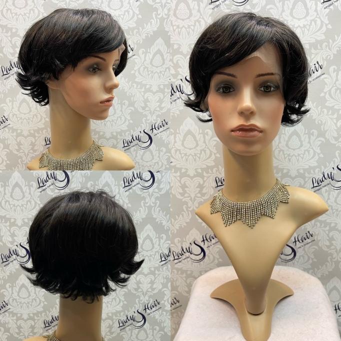 wig wanita rambut panjang warna grey/silver CK GHAITSA
