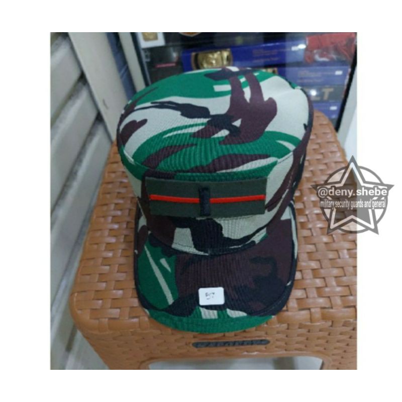 Topi pdl komando loreng tni