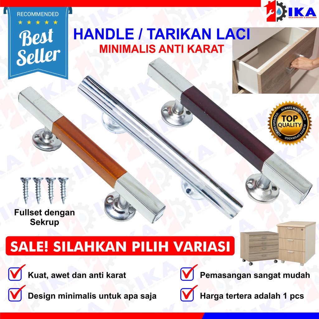 Handle Tarikan Laci Pegangan Lemari / Gagang Tarikan Knob Knop Laci Ukuran Panjang 12cm