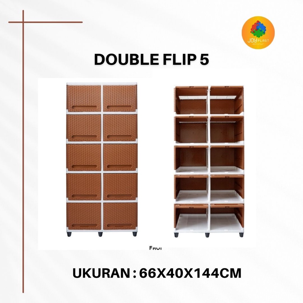 Laci Plastik / Lemari Plastik club double flip