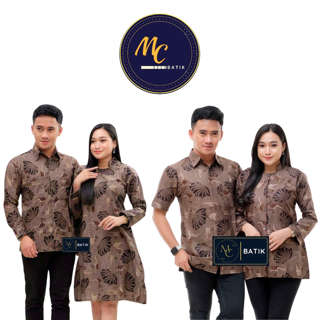 MCbatik Couple | Couple Batik Tunik Kemeja Seragam Batik M L XL XXL Jumbo