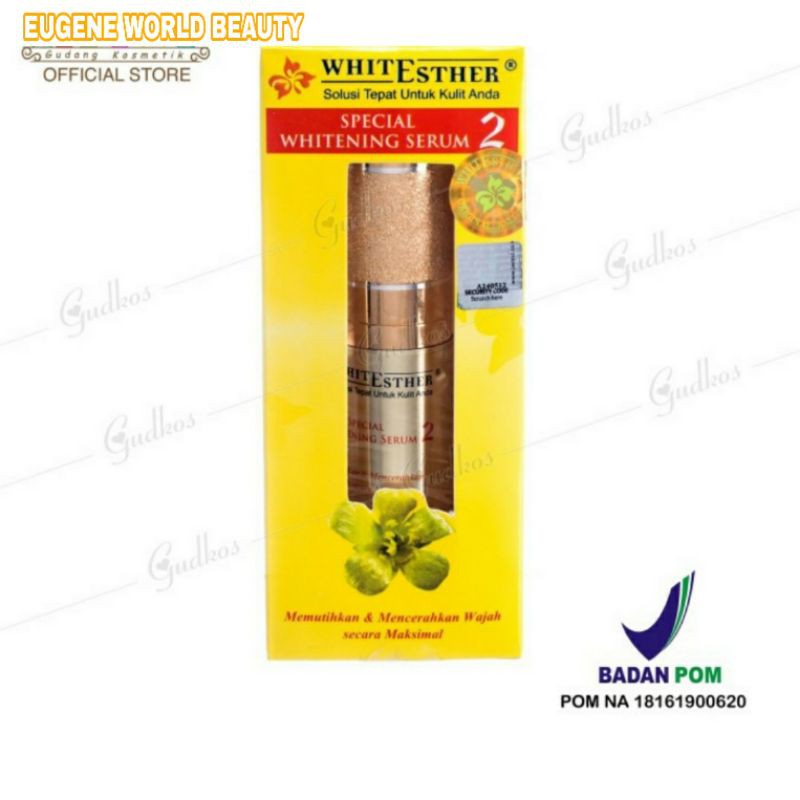 ORIGINAL MALAYSIA - WHITE ESTHER SPECIAL WHITENING SERUM 20 GRAM  ESTHER GOLD POM NA 18141900535