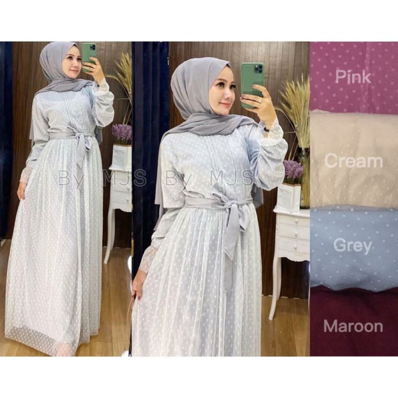 (COD) DRESS Lipit dada pita