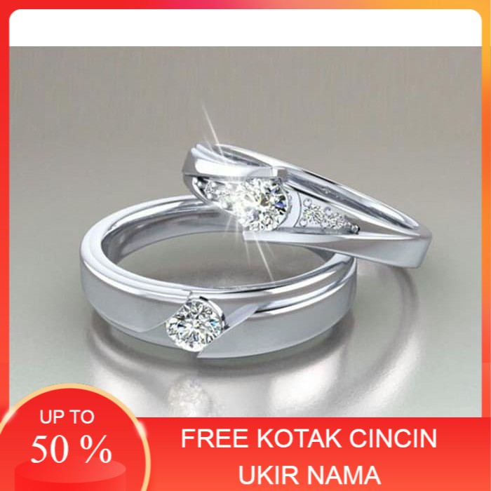 Cincin Couple Cincin Kawin Cincin Nikah Cincin Perak Palladium 025 perak couple