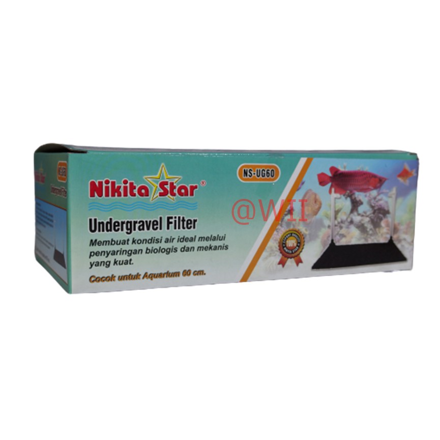 NIKITA STAR 60 Filter undergravel under gravel aquarium aquascape