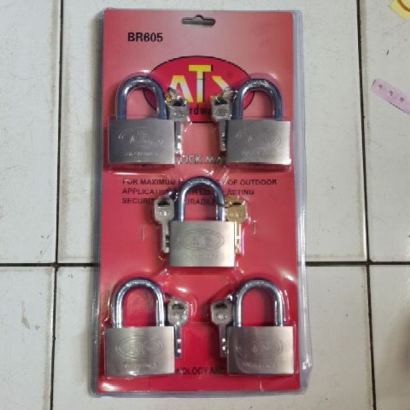 ATS gembok master key 60mmx5pcs / gembok master Key 60mm isi 5pcs ATS