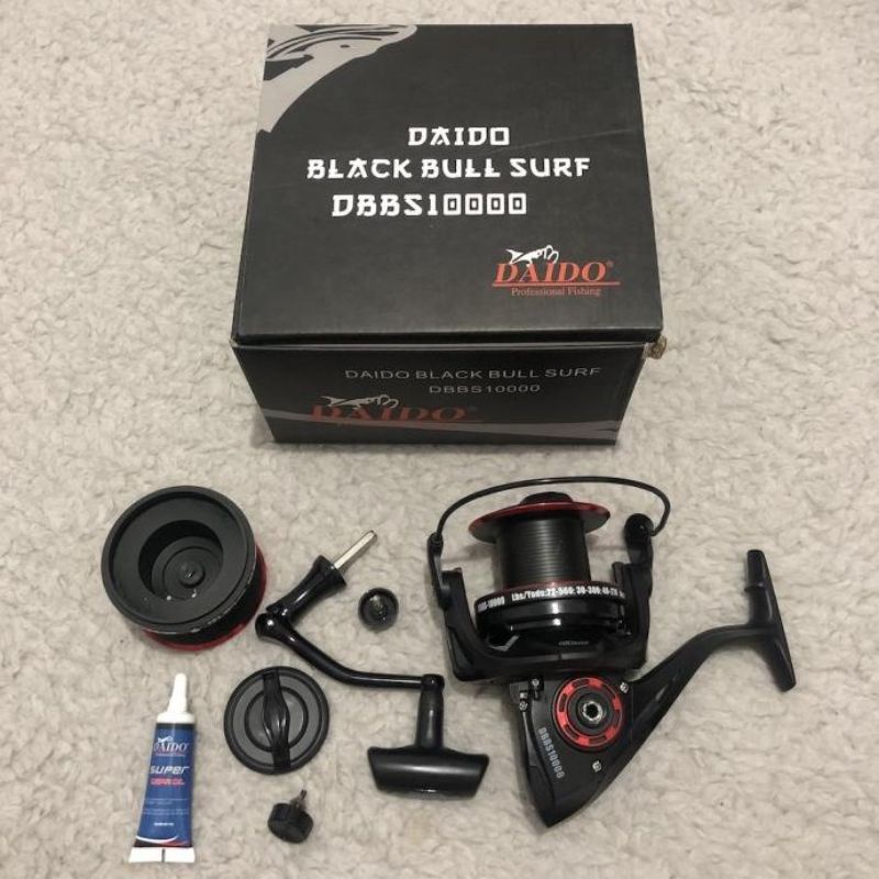 Reel Daido Black Bull Surf DBBS 10000 - Free Aluminium Spool