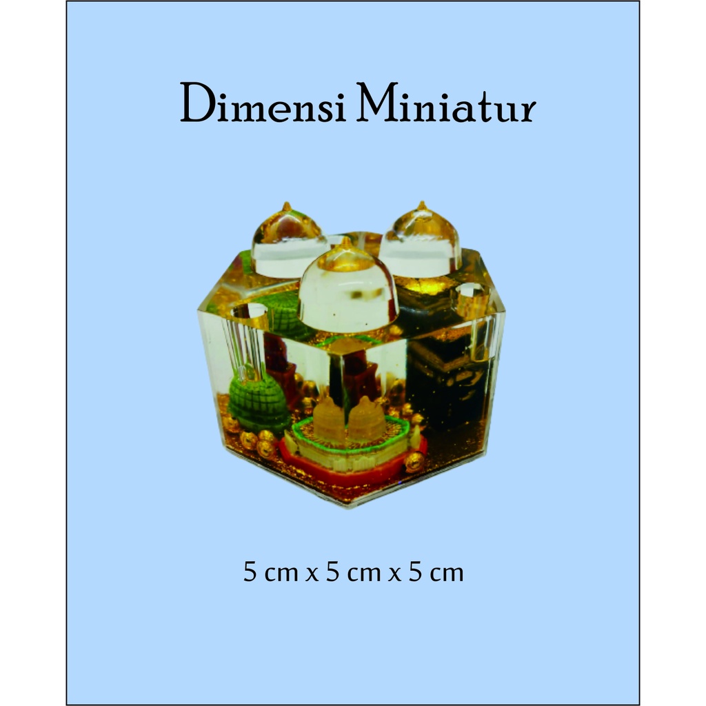 Promo Miniatur 3 Kubah Segi 6