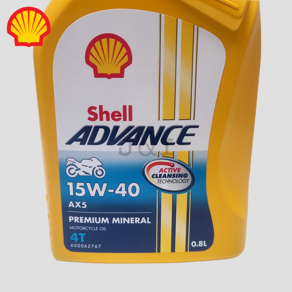 Oli Shell Advance AX5 15W-40 API SL JASO MA2 0,8 Liter