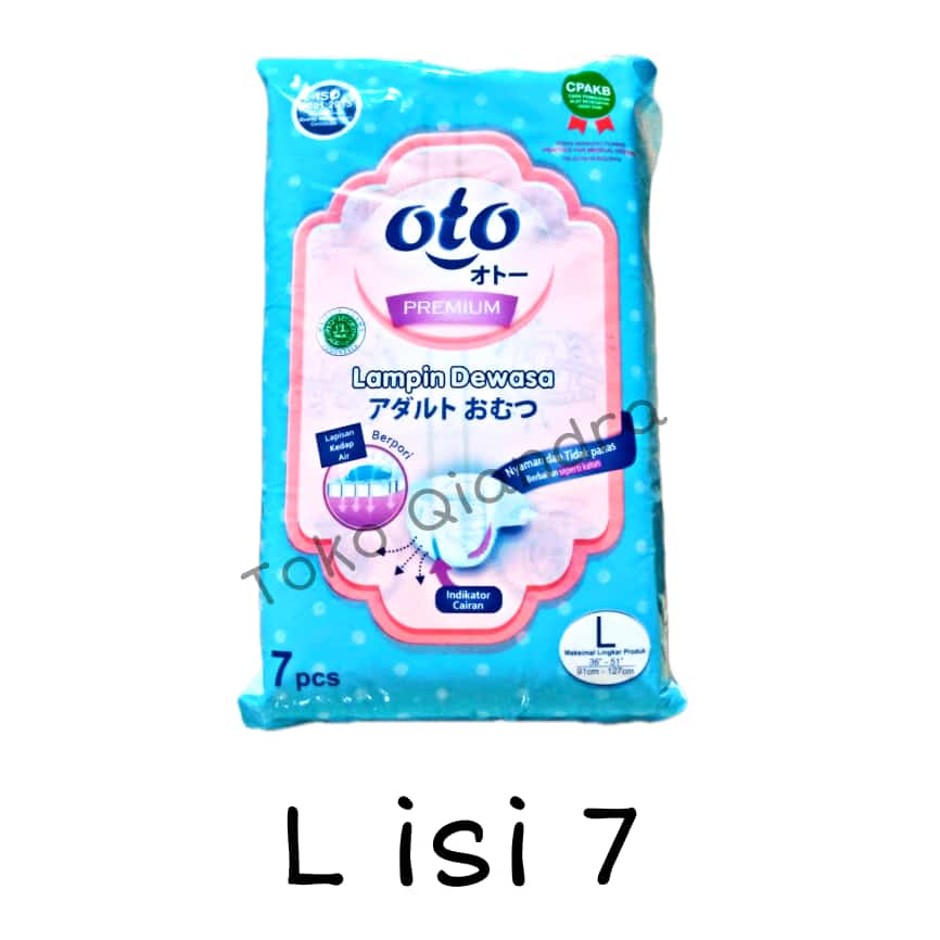 OTO PREMIUM ADULT DIAPERS POPOK DEWASA PEREKAT PREMIUM M, L &amp; XL (DAYA SERAP TINGGI)