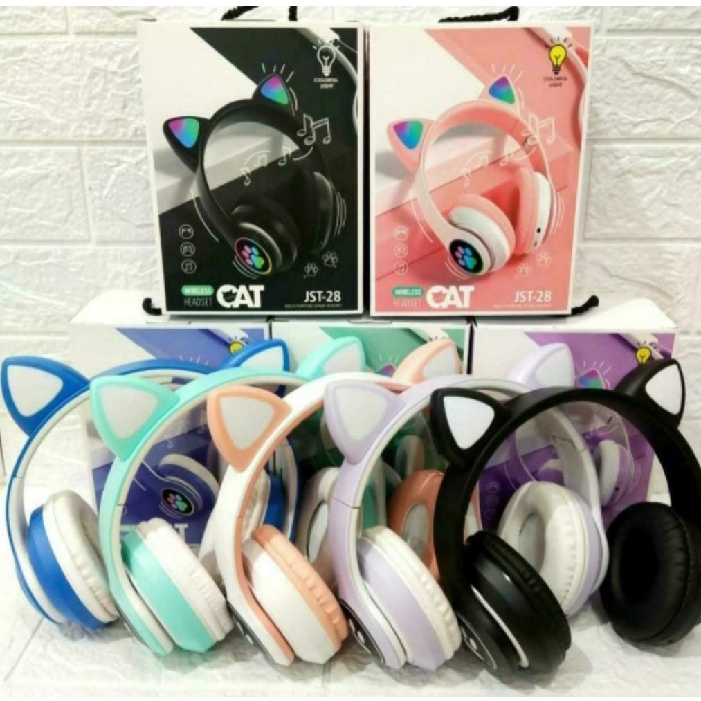 Head Phone Kucing - Wireless JST28