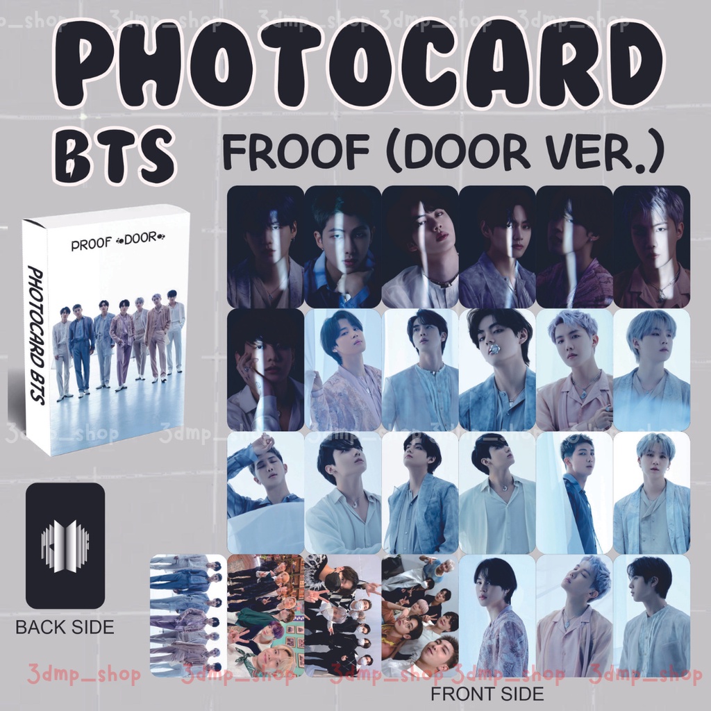 [2 sisi - 25 lembar] Photocard lomocard photo lomo card bts proof