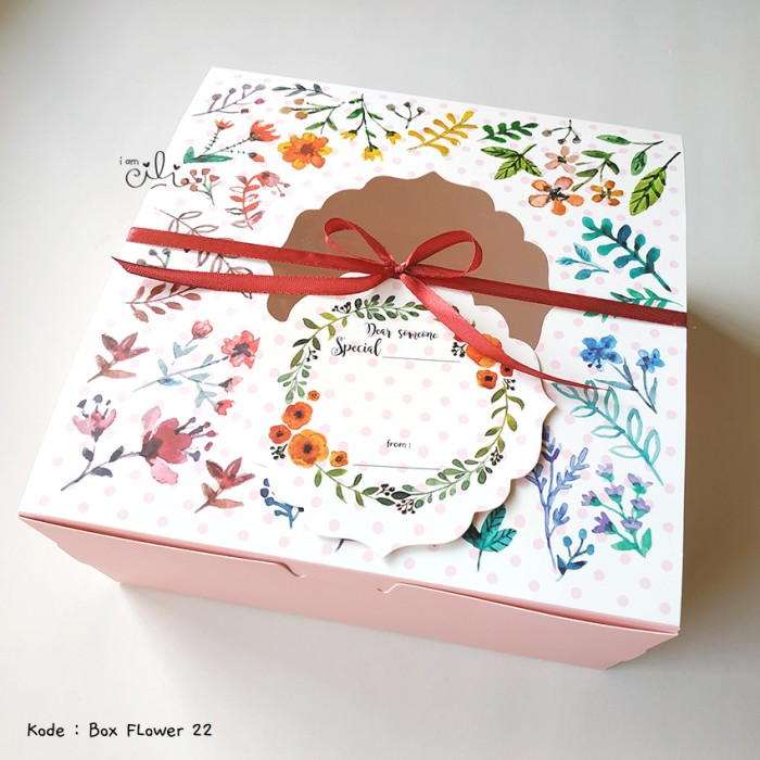

dus / kotak / boks / box kue 22 x 22 x10 cm isi 10 pcs - GROSIR - PROMO - Bisa COD - TERLARIS -