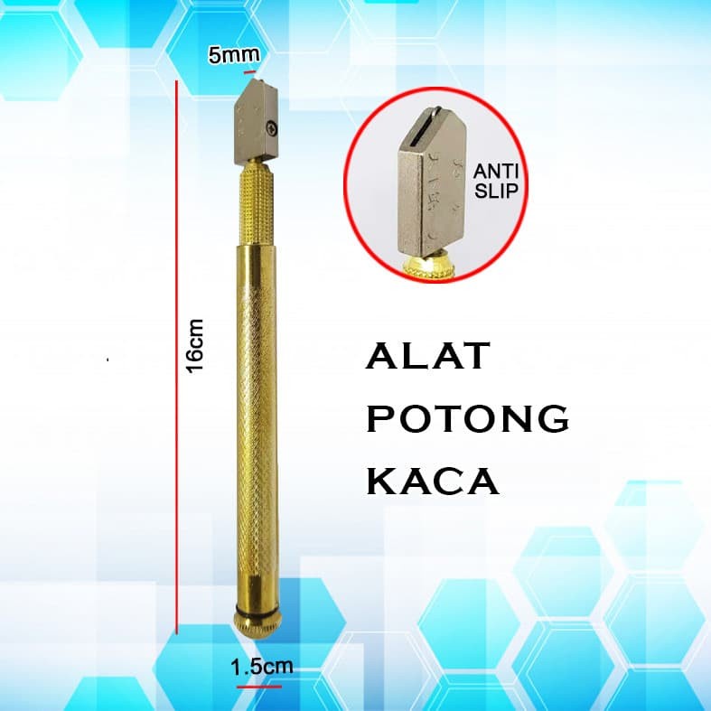 Alat Pemotong / Pisau Potong Kaca dan Keramik Glass Cutter 18 cm