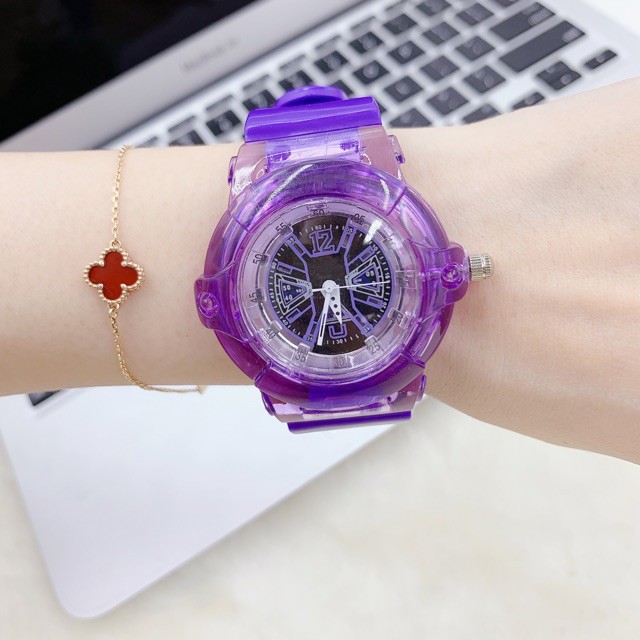 ✅[COD] Jam Tangan Wanita Jelly Angka Rubber Transparant Transparan Murah Simple