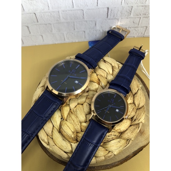 JAM TANGAN PRIA WANITA COUPLE KULIT ALFA  55035M ORIGINAL 1000%