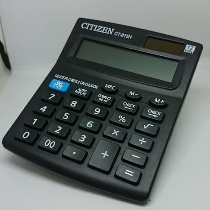 

Discount Citizen Ct-815N Electronic Calculator - Kalkulator 12 Digits - Hitam Juara