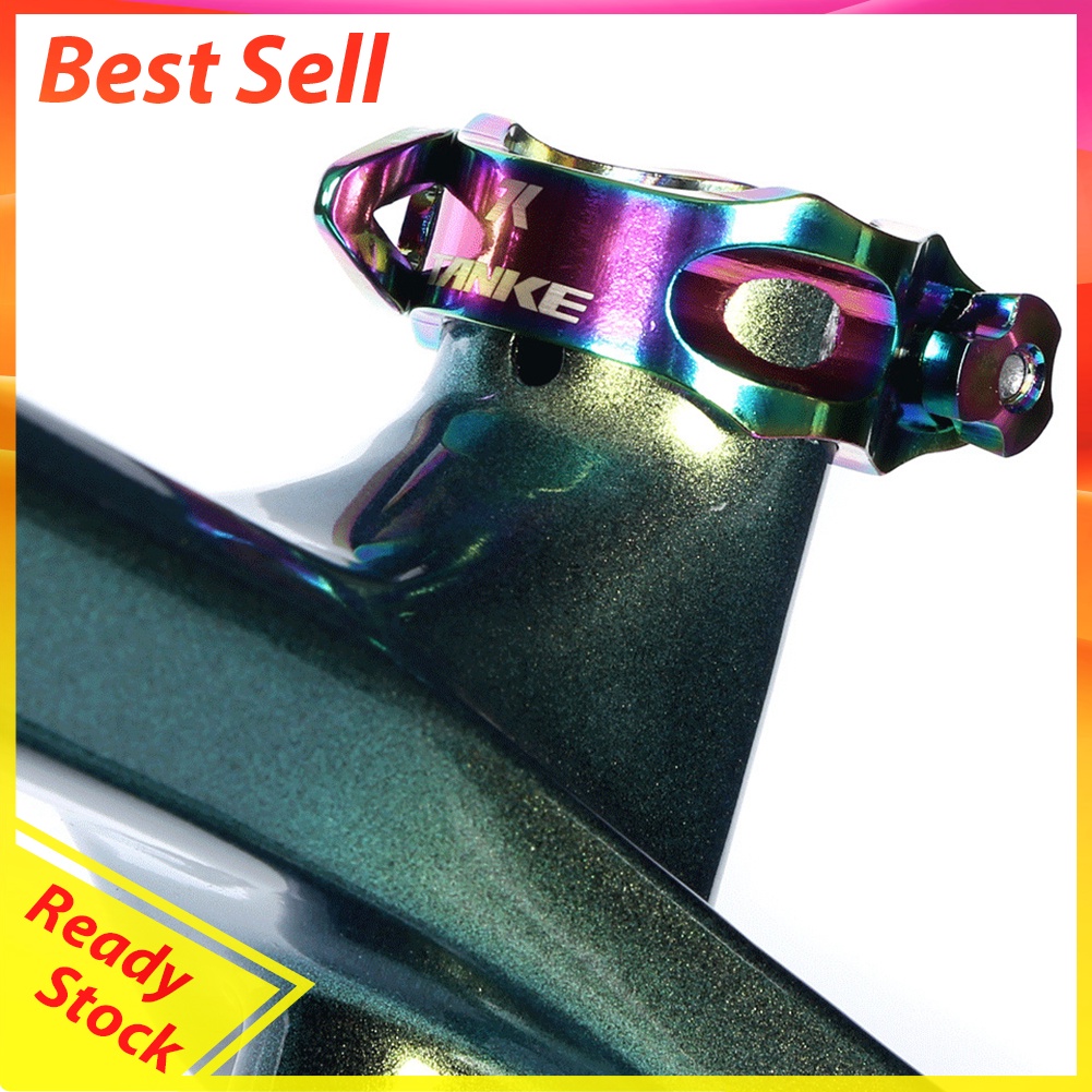 MTB Bike Seatpost Clamp Aluminum Alloy Road Bicycle Seat Tube Clip Dazzling