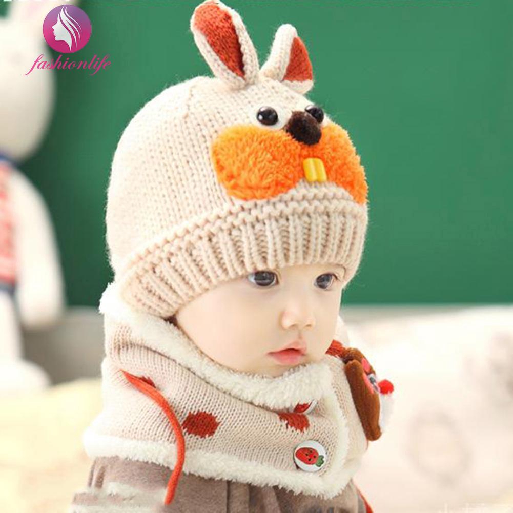 baby winter hat and scarf