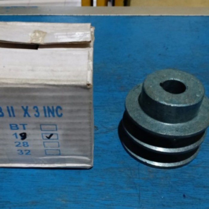 Pulley Pully Pulli Puli Besi Cor B2 3 Inchi 3 Inch 3" As 19mm 19 mm 12
