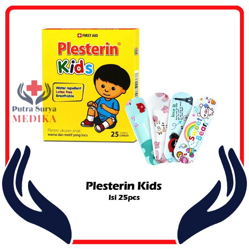 Plesterin Kids - Plester Luka Anak Motif Lucu isi 25's