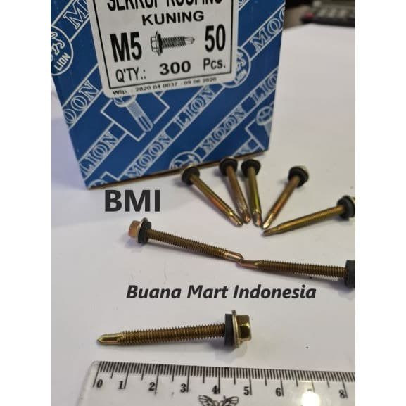 Skrup Roofing LION 50mm | SKRUP | Baut Roofing Lion 5CM | Sekerup