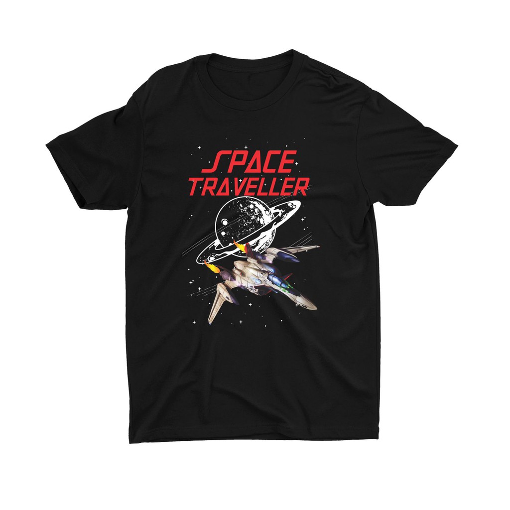 Tshitrallday Kaos Premium Unisex Pria &amp; Wanita bisa Oversize 100% Cotton Combed GRAPHIC SPACE TRAVELLER