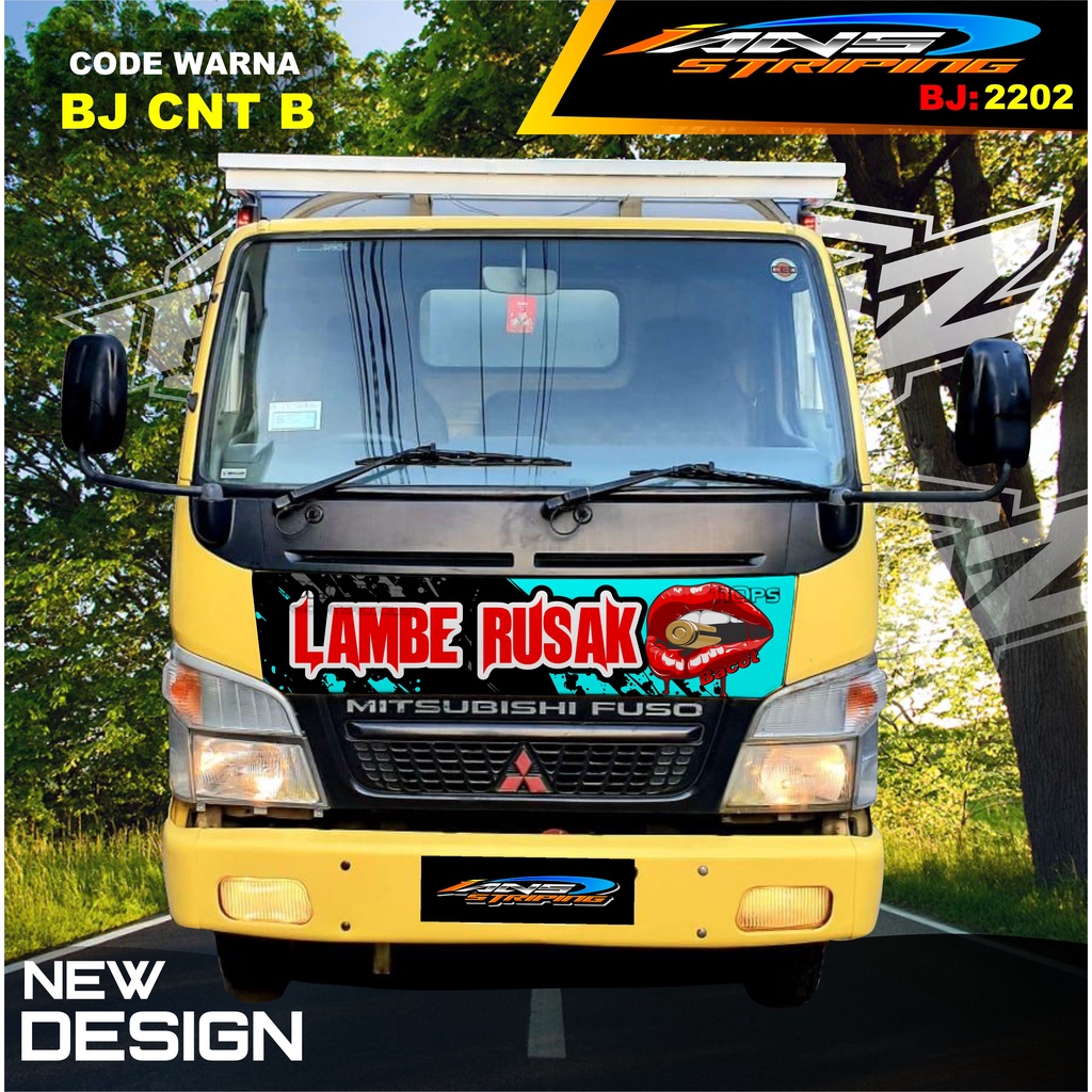 STICKER KAP DEPAN TRUK DINA , RAGASA / STIKER KABIN TRUK RAGASA,UMPLUNG / STIKER KAP CUP DEPAN TRUK DINA,FUSO