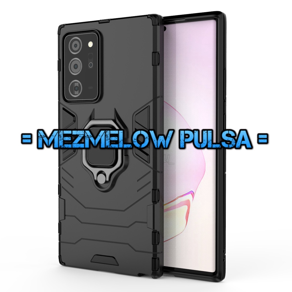 Case Magnet Caseng Hard Case Tebal Ring Stand Armor Case SAMSUNG NOTE 20 BIASA - Gambar 4