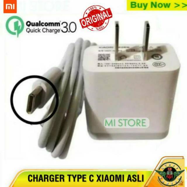 Charger Casan XiaoMi Type C Quick MiA1 Mi4C Mix 2 Mi5 Mi5S Plus Original OEM Xiao Mi Tipe C MiX Mi6