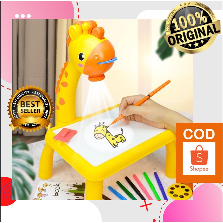 

Meja Belajar Proyektor Menggambar Mewarnai Karakter Hewan Lucu Mainan Edukasi Anak Mainan Meja Belajar