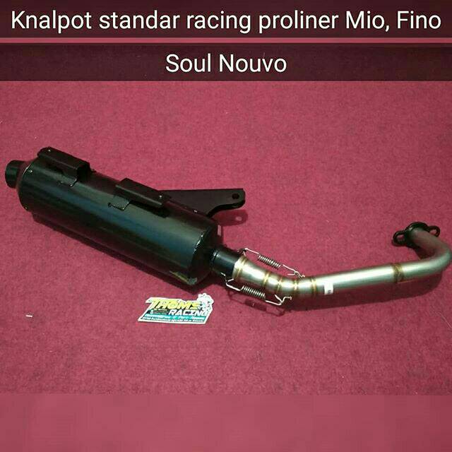 Knalpot Standar racing proliner 
Yamaha Mio soul , mio karbu, Fino karbu