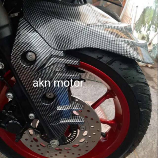 Spakbor depan type shark yamaha aerox 155 carbone nemo