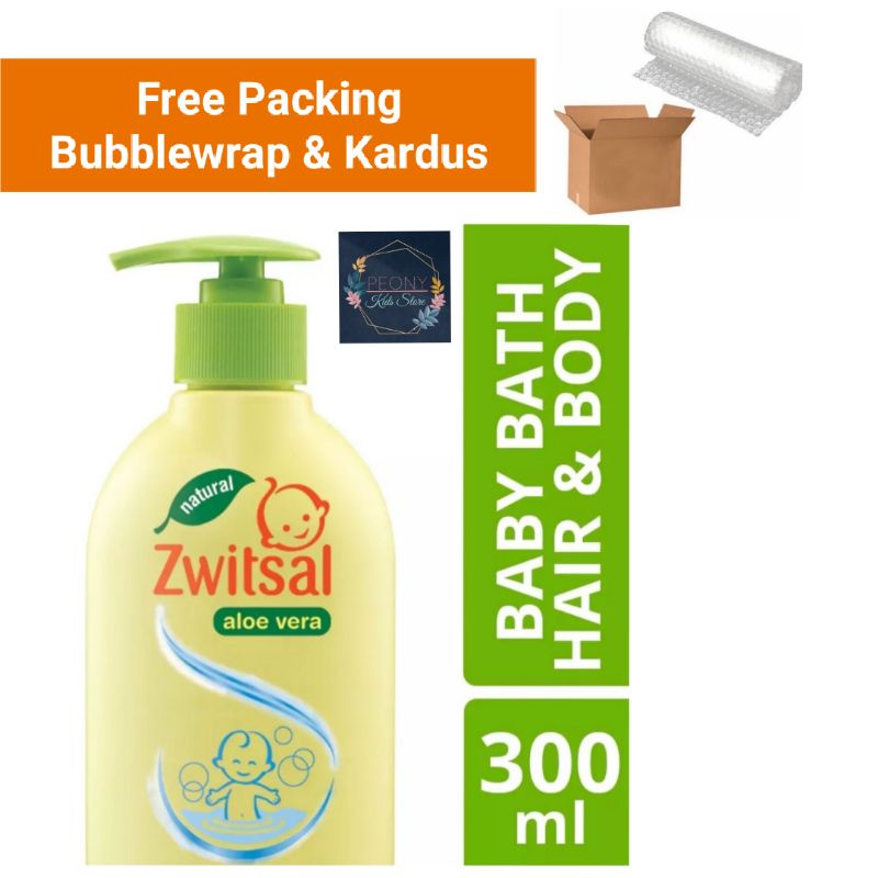 Zwitsal Baby Bath HAIR &amp; BODY PUMP 300ml / Switzal Sabun Shampoo bayi 2 in 1 300 ml