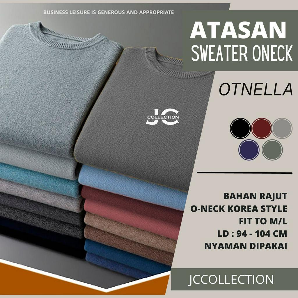 Sweater Rajut Wanita Leher O Wanita Knitting Oneck  - JCCollections