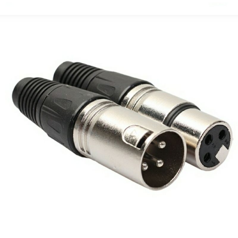 Jack Canon Xlr Satu Pasang Merek LIDGE Female + Male ( Cowok + Cewek )