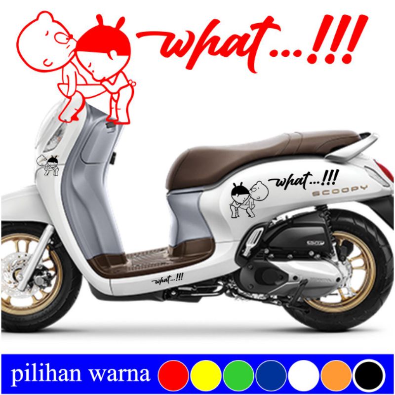Stiker Scoopy 2019 2022 Genio Vespa Stiker Lucu