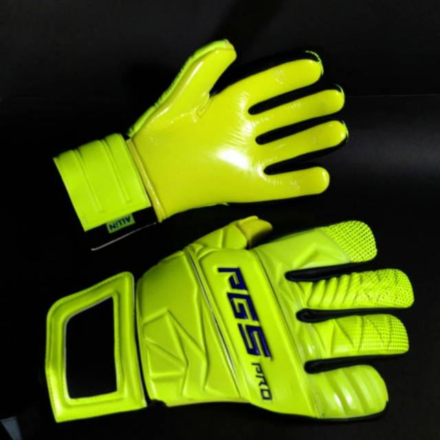FREE SABLON NAMA Sarung Tangan Kiper Impor PGS PRO Original ALL IN Series KUNING