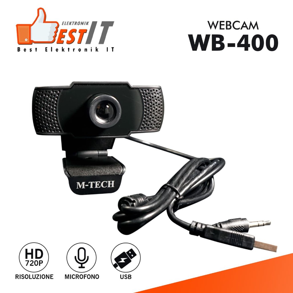 Webcam 720P M-TECH WB400 With Microphone