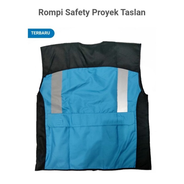 ROMPI SAFETY BAHAN TASLAN BIRU MUDA TOSKA