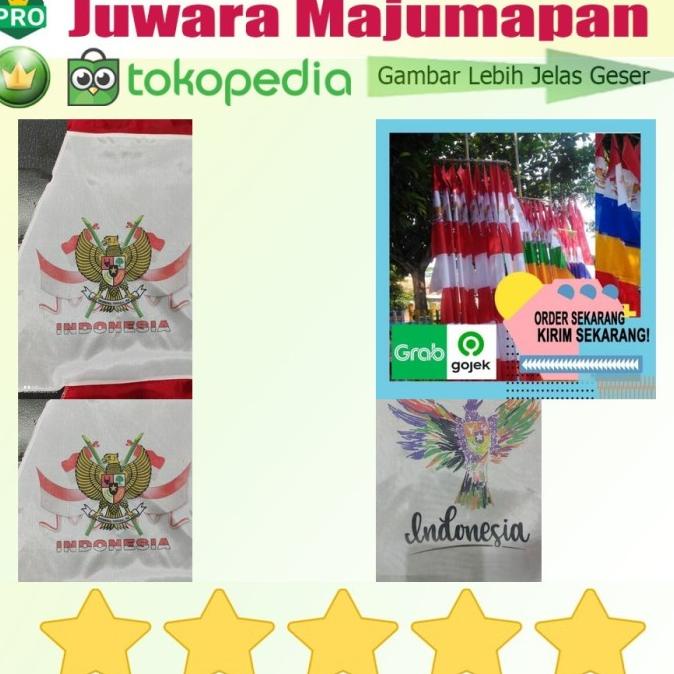 du6y Bendera umbul umbul 28 meter merah putih garuda 8 mata - Garuda S