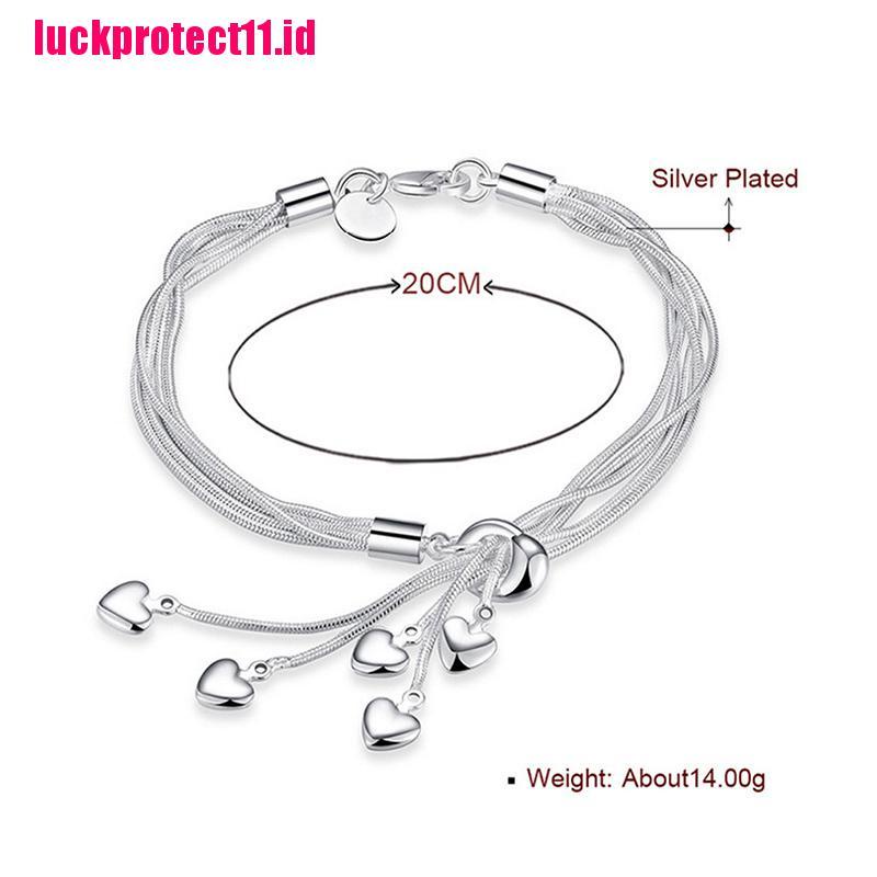 Gelang Rantai Ular Bahan 925 Sterling Silver Untuk Wanita