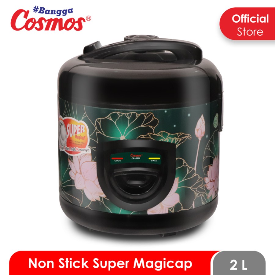 Rice Cooker Magic Com Cosmos CRJ-8228 B Non Stick  2.0L Lotus Series