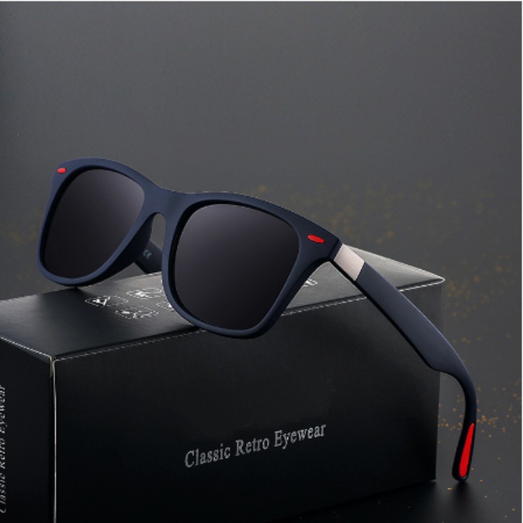 Kacamata Hitam Polarized Bentuk Kotak Untuk Pria Dan Wanita Mengemudi