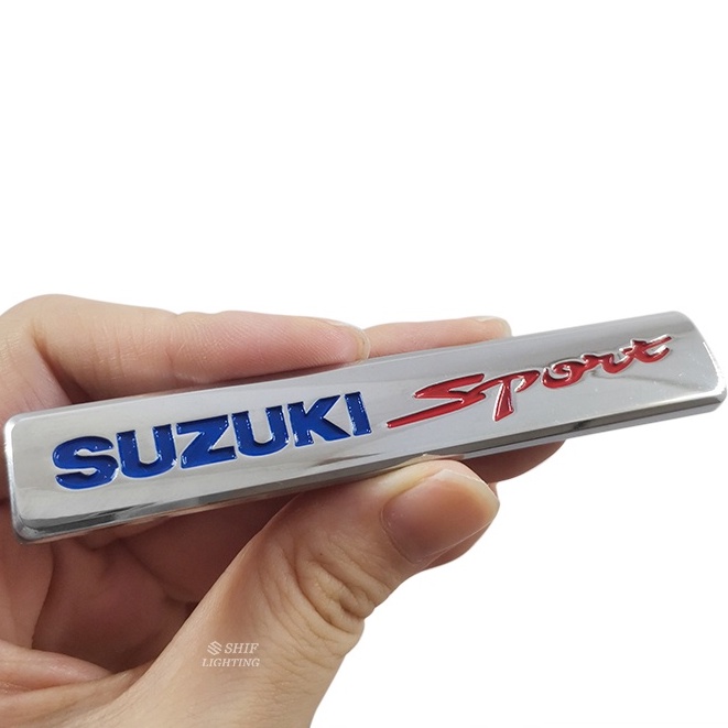 1pc Stiker Emblem Fender Samping SUZUKI Sport Untuk SUZUKI