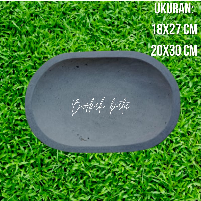 Coet Cobek Batu Cobekan Cowek Batu Asli Batu Padat Halus Oval