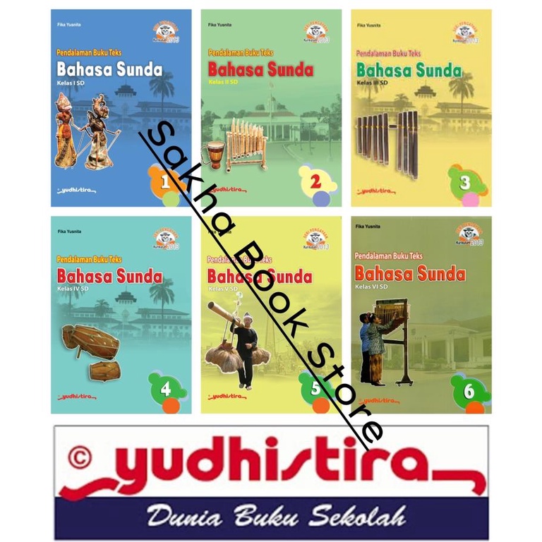 BUKU PENDALAMAN BUKU  SOAL TEKS PBT BAHASA SUNDA SD MI KELAS 1 2 3 4 5 6 K2013 YUDHISTIRA