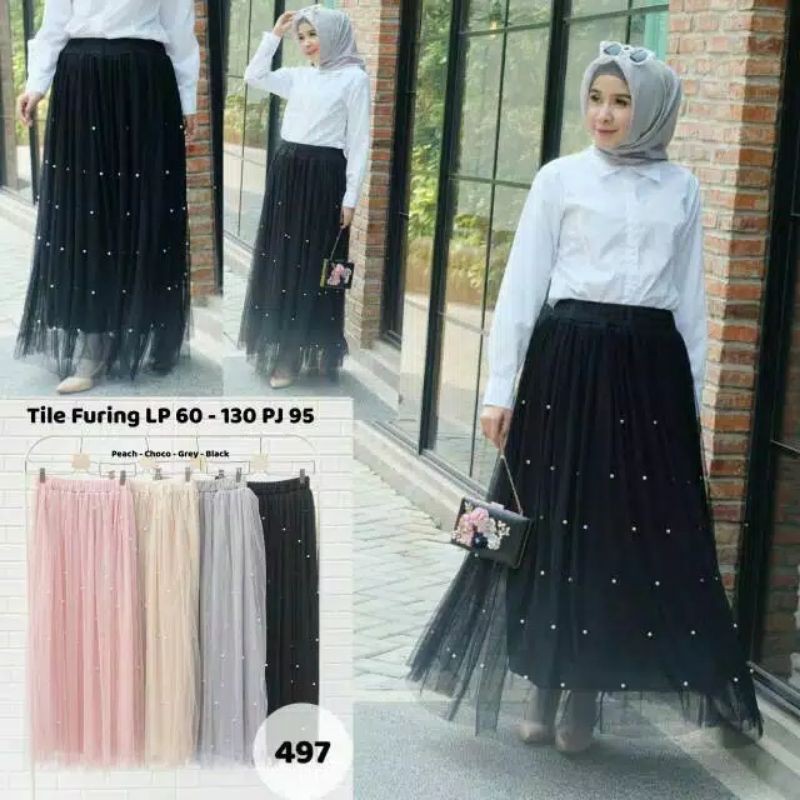 (BISA COD) ROK TUTU MUTIARA//TERBARU MURAH