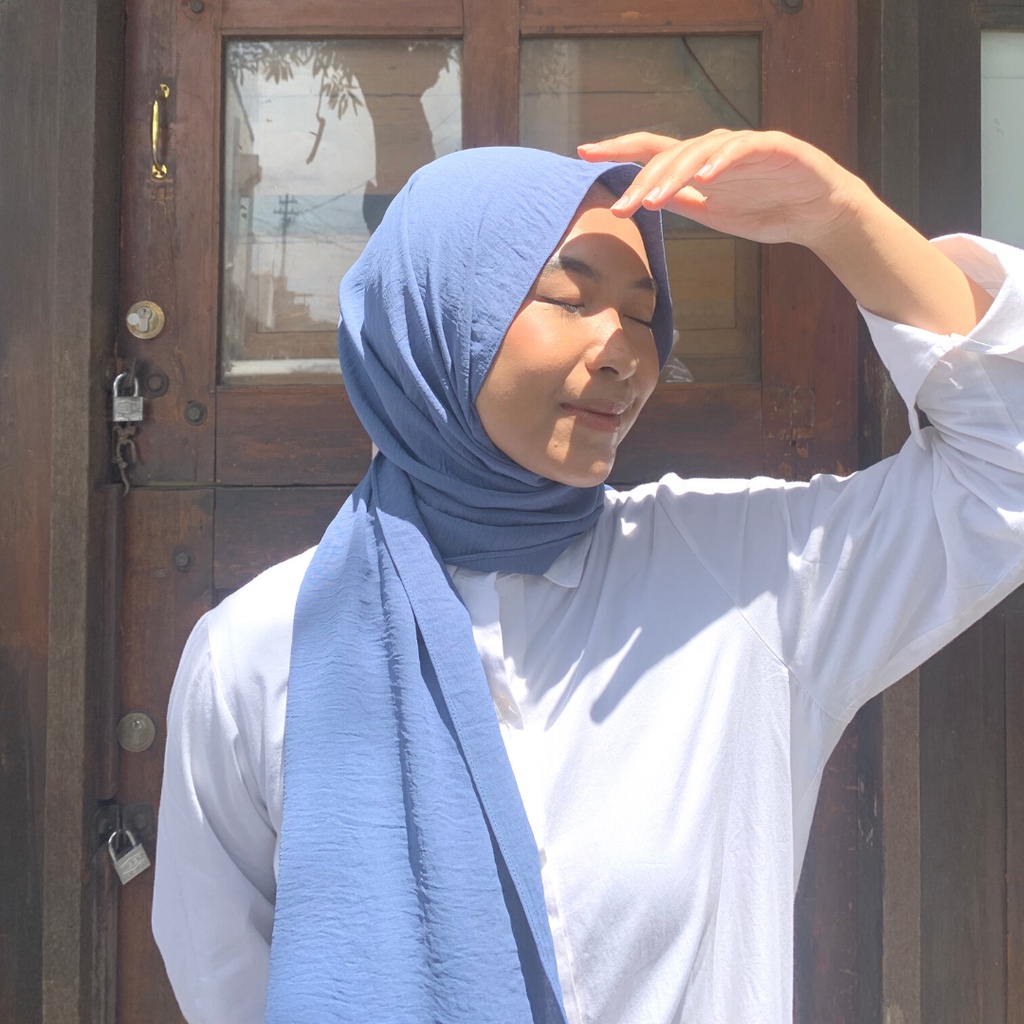 Jenna Pashmina Shawl Polos Crinckle